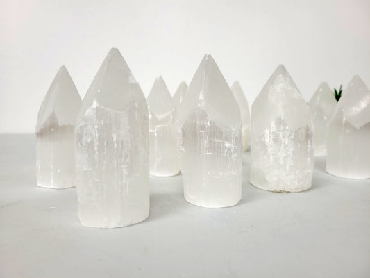 Selenite Tower Polished Point