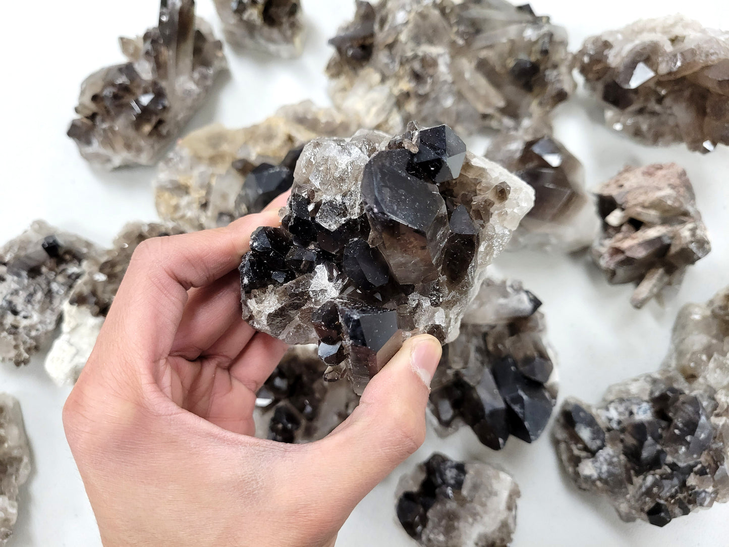 Smoky Quartz Clusters - Natural Smokey Quartz from Brazil