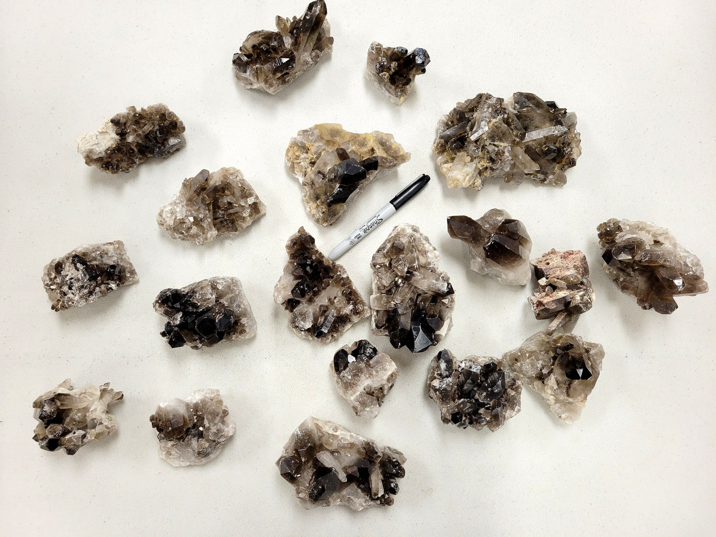 Smoky Quartz Clusters - Natural Smokey Quartz from Brazil