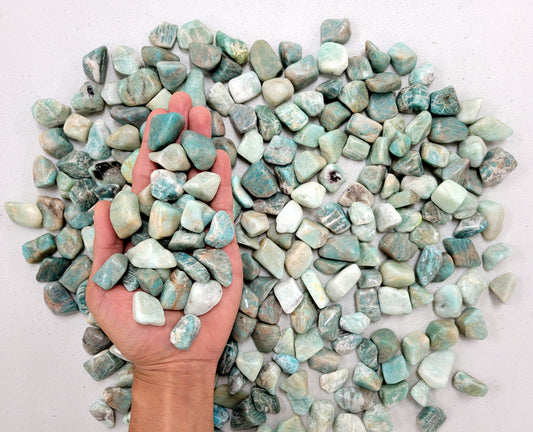Tumbled Amazonite Bulk - Size SMALL