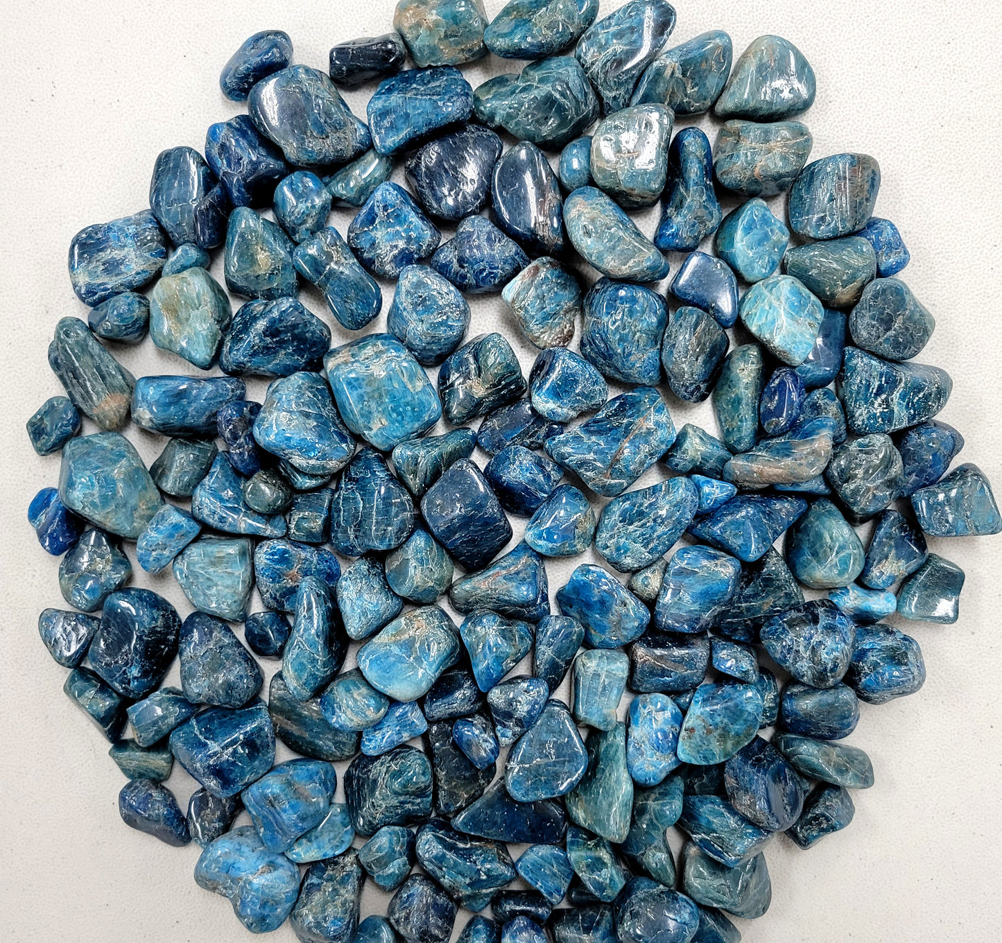 Tumbled Blue Apatite Crystals Bulk from Madagascar