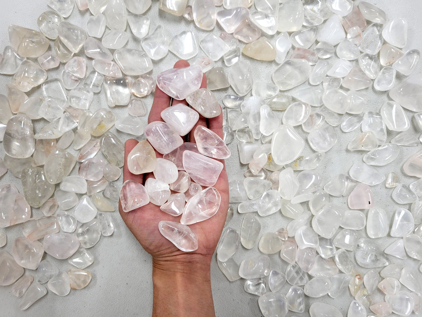 Tumbled Clear Quartz Crystals - Bulk Tumbled Stones