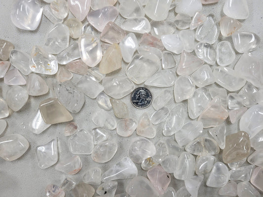 Tumbled Clear Quartz Crystals - Bulk Tumbled Stones