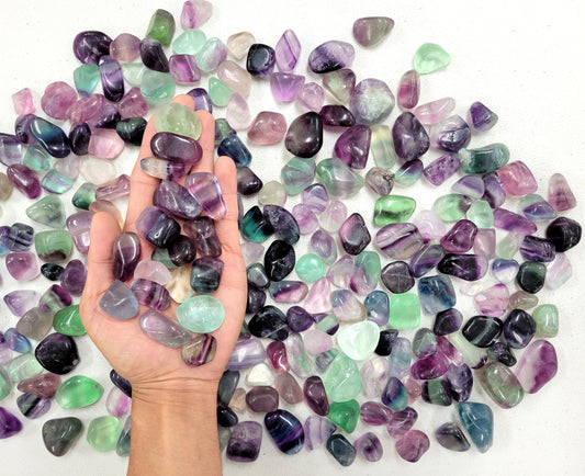 Tumbled Fluorite Crystals - Bulk Tumbled Stones
