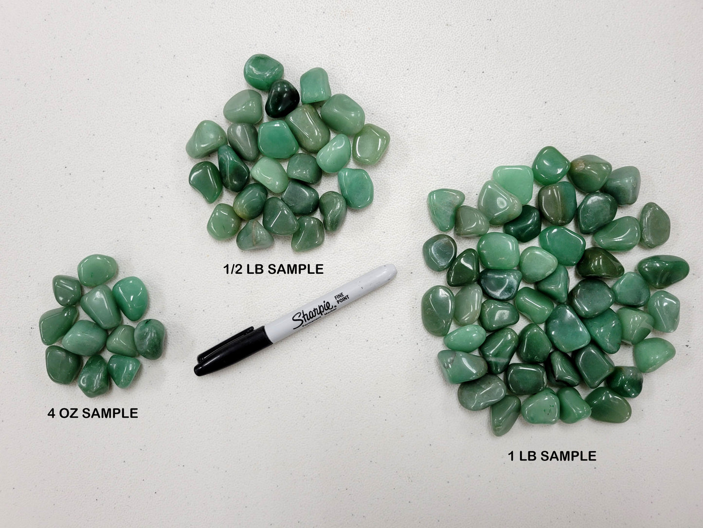 Bulk Tumbled Green Aventurine Crystals - Size SMALL - 1/2 inch to 1 inch