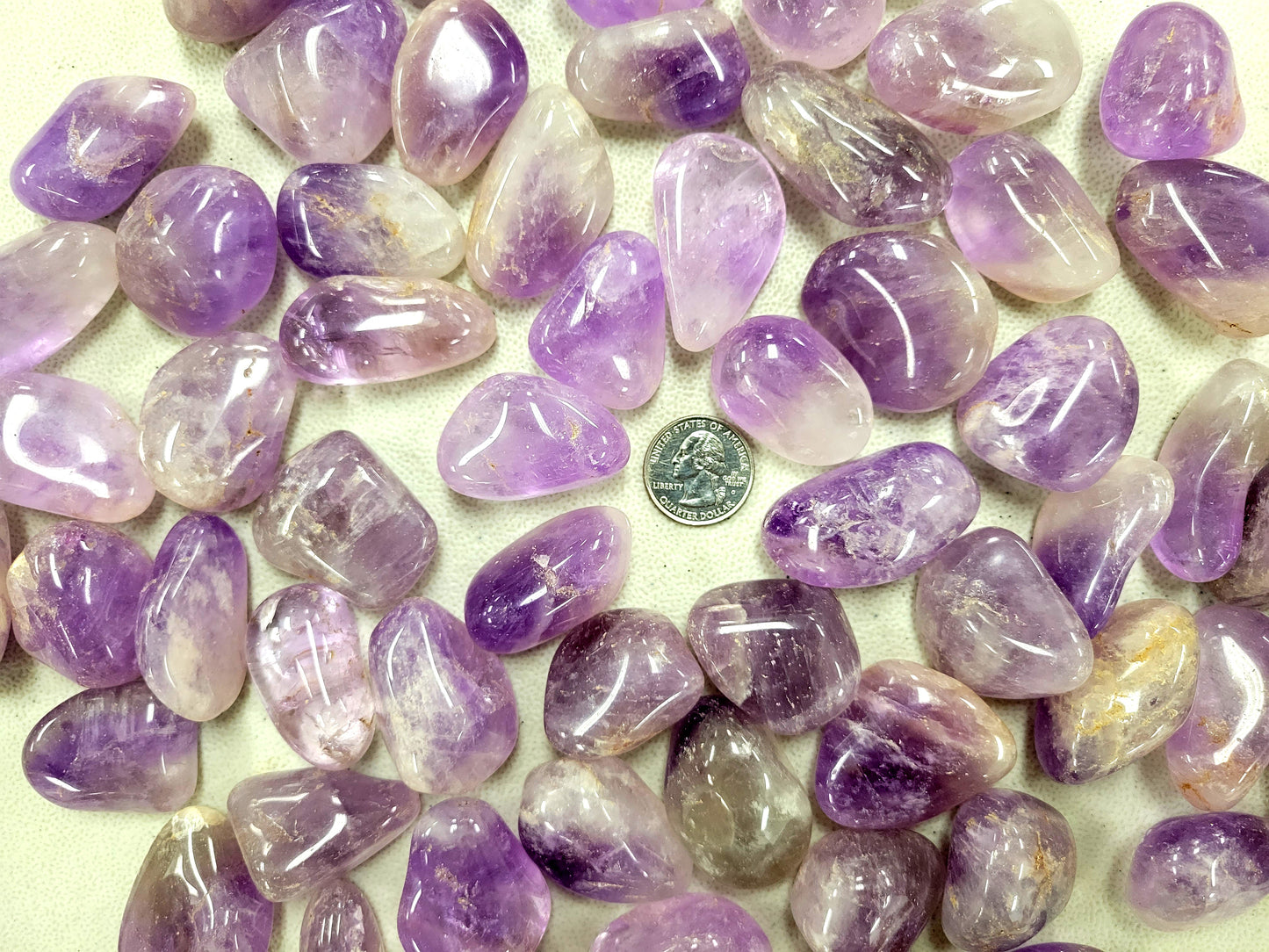 Large Tumbled Amethyst Crystals - 1.5 to 2.5 inches