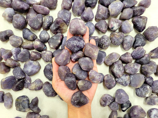 Tumbled Lepidolite Crystal Stones From India