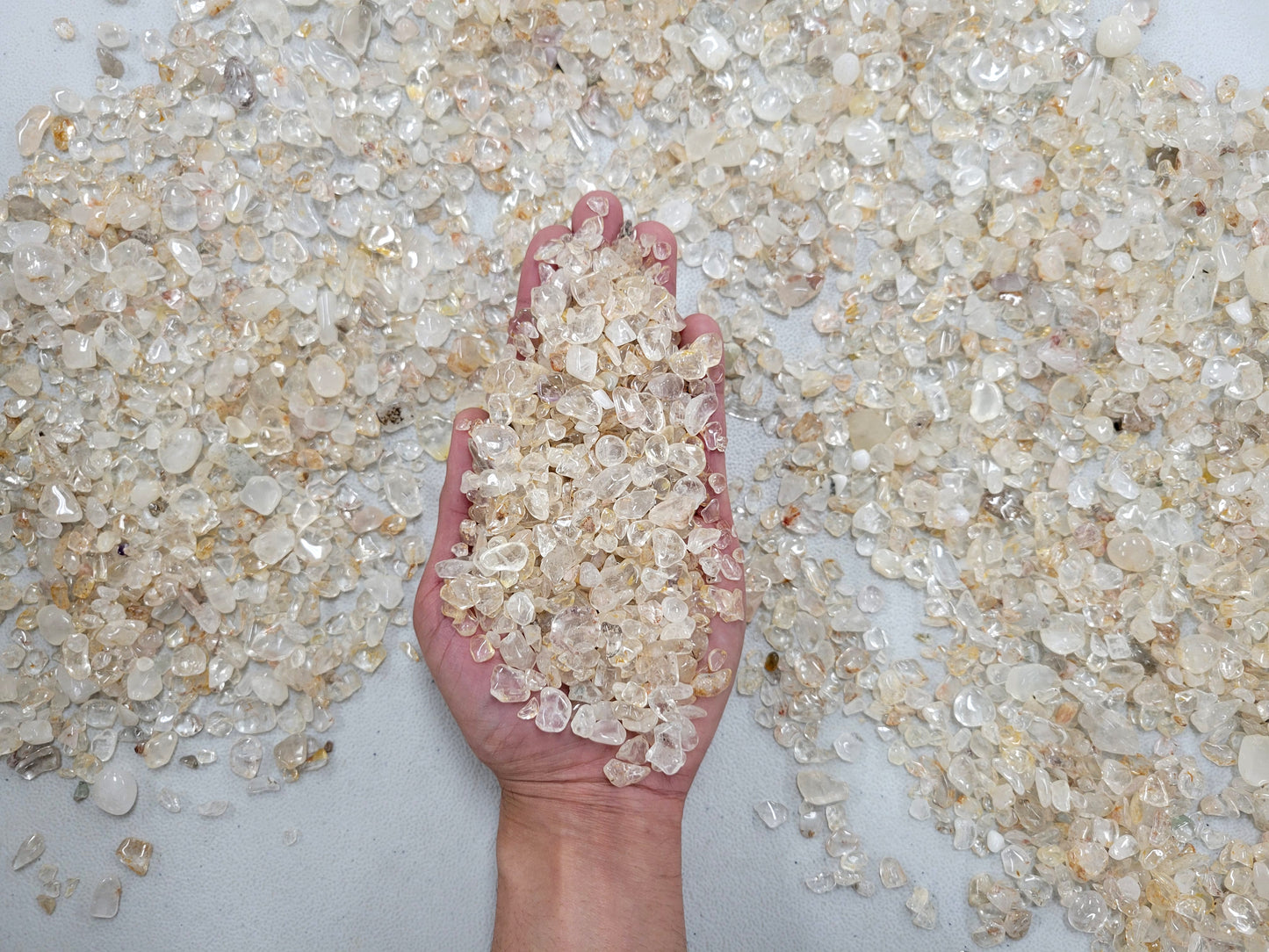 Tumbled Clear Quartz Crystal Chips Bulk