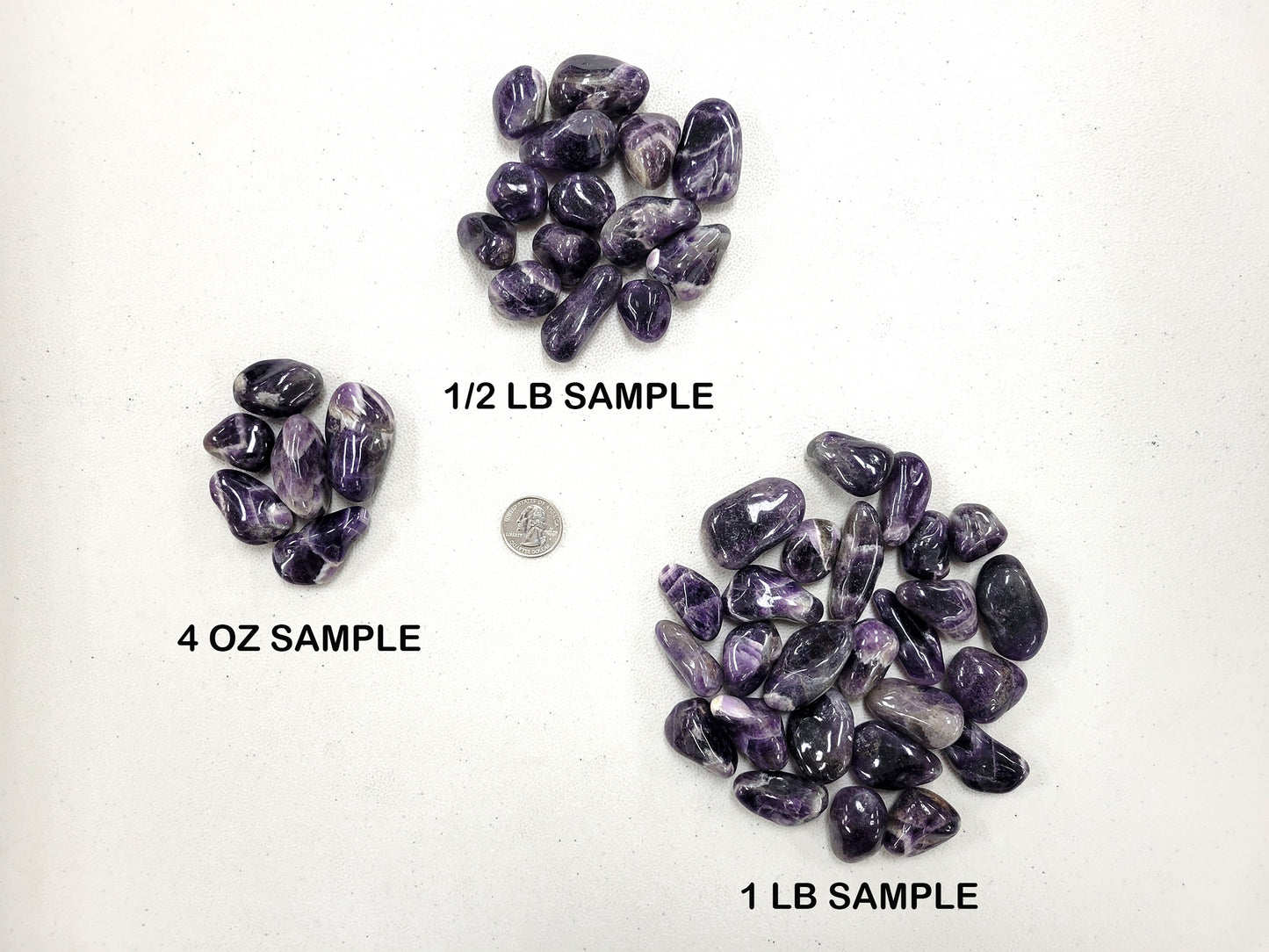 Tumbled Dark Amethyst Crystals - South Africa