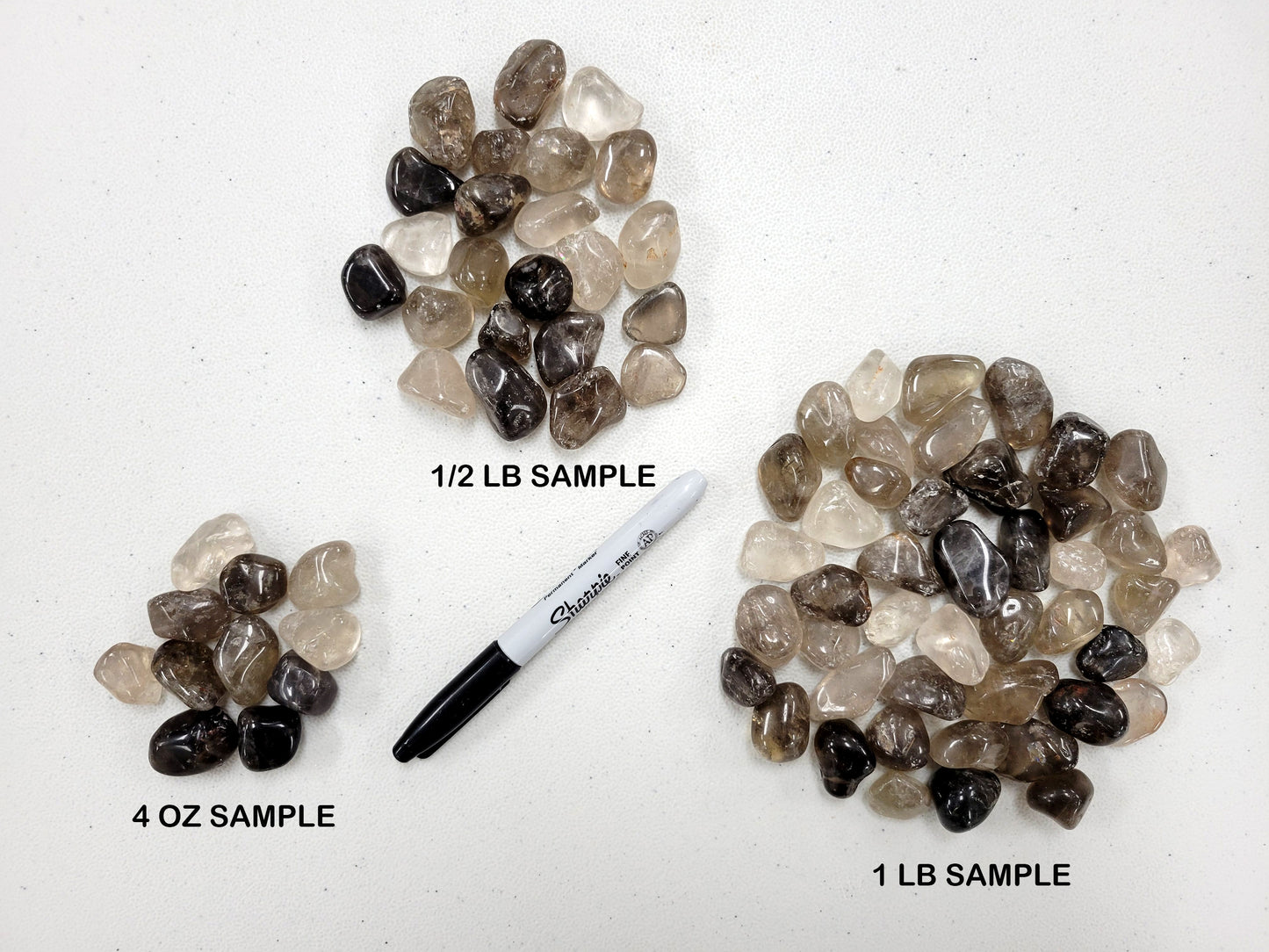 Bulk Tumbled Smoky Quartz Crystals - Size SMALL - 1/2 inch to 1 inch