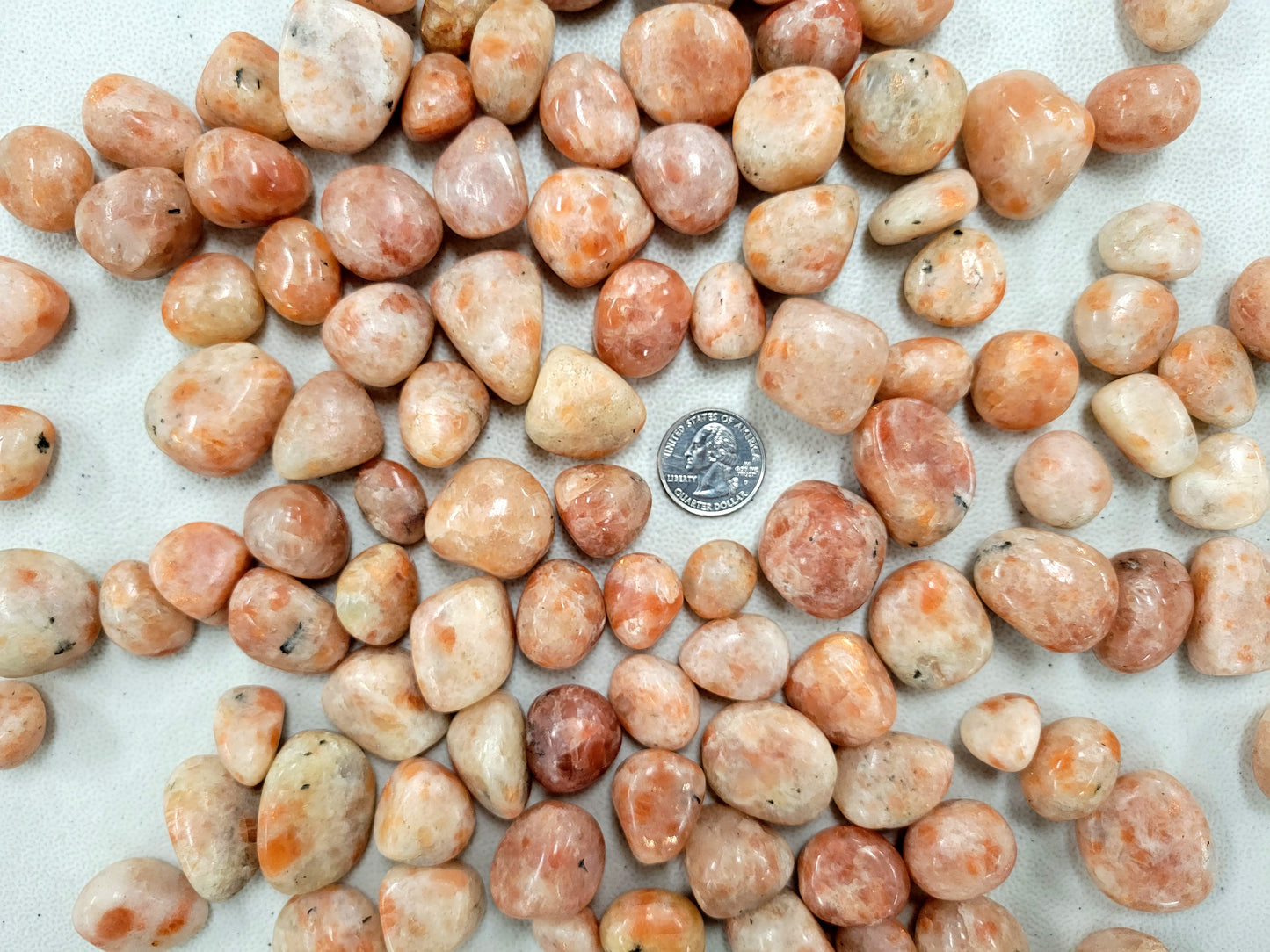 Tumbled Sunstone Crystals Bulk from India