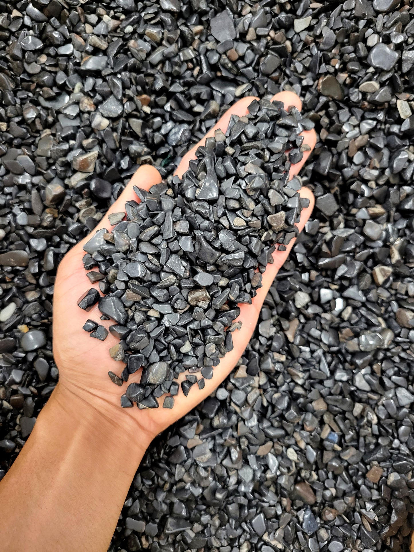 Tumbled Black Tourmaline Crystal Chips Bulk