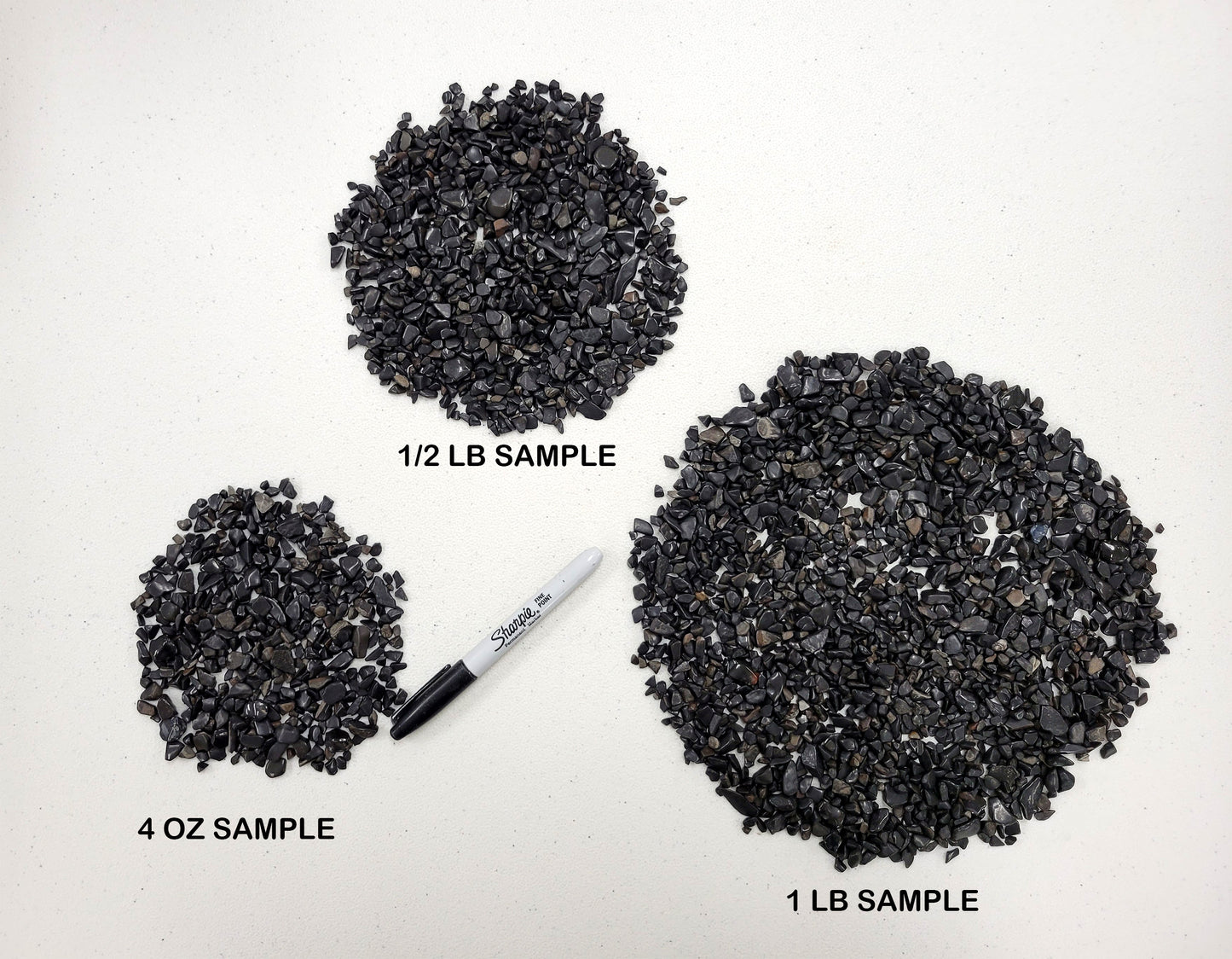 Tumbled Black Tourmaline Crystal Chips Bulk