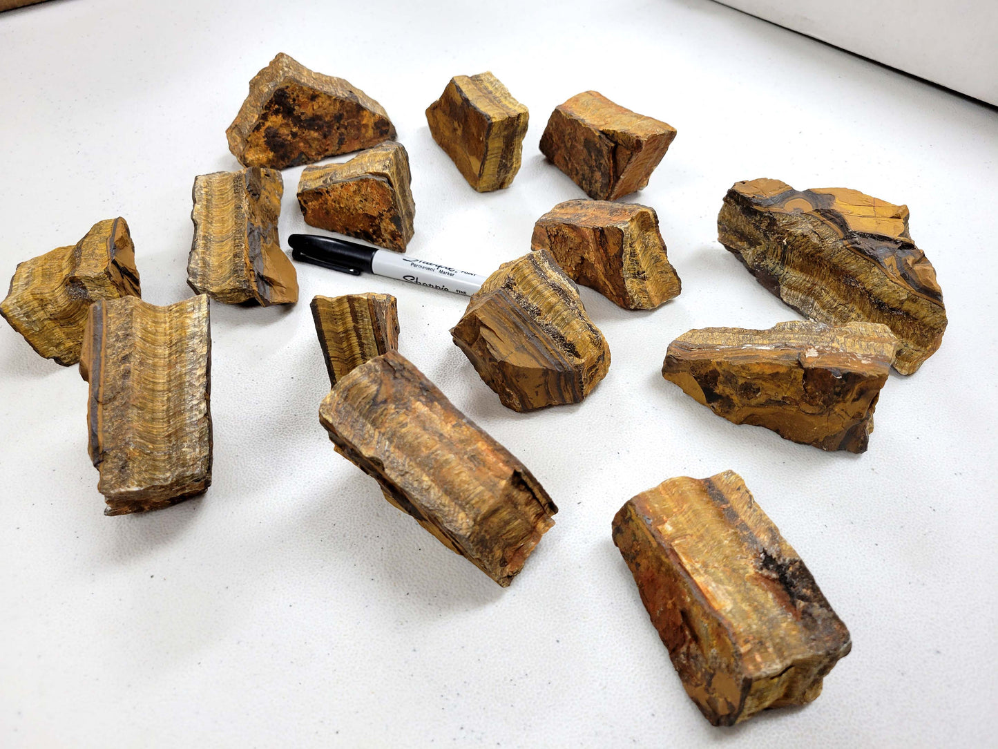 XL Raw Tiger's Eye Crystal Chunks