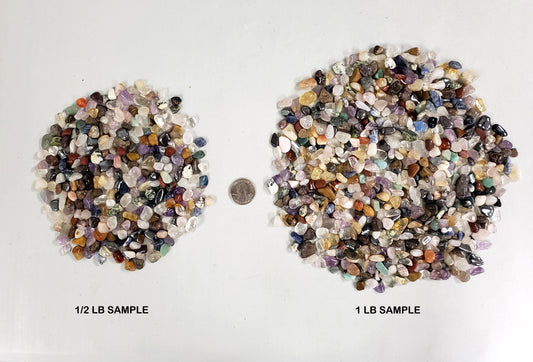 TUMBLED CHIPS - Assorted Mix Small Polished Stones