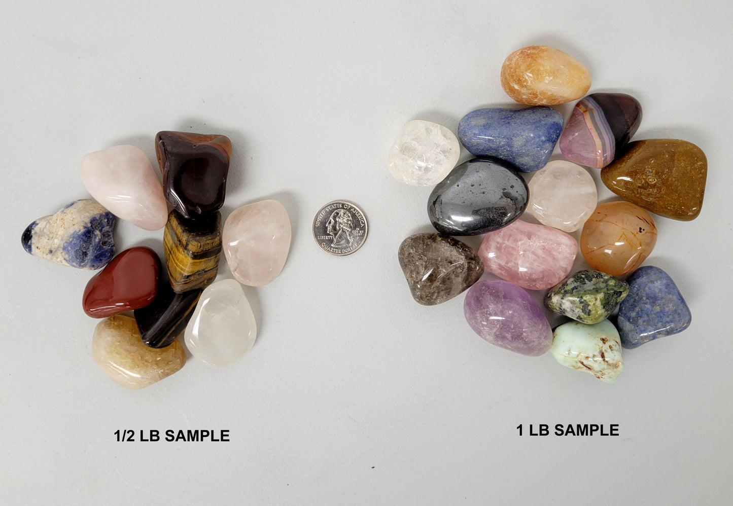 Mixed Tumbled Stones Bulk - Large Size