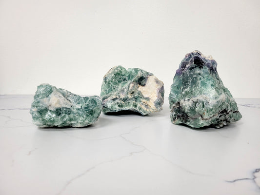 Giant Fluorite Crystal Chunks - One Of A Kind Pieces