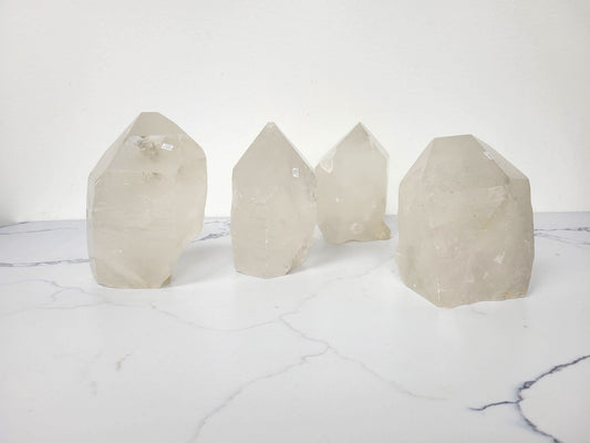 Giant Quartz Crystal Point Cutbases - One Of A Kind Pieces